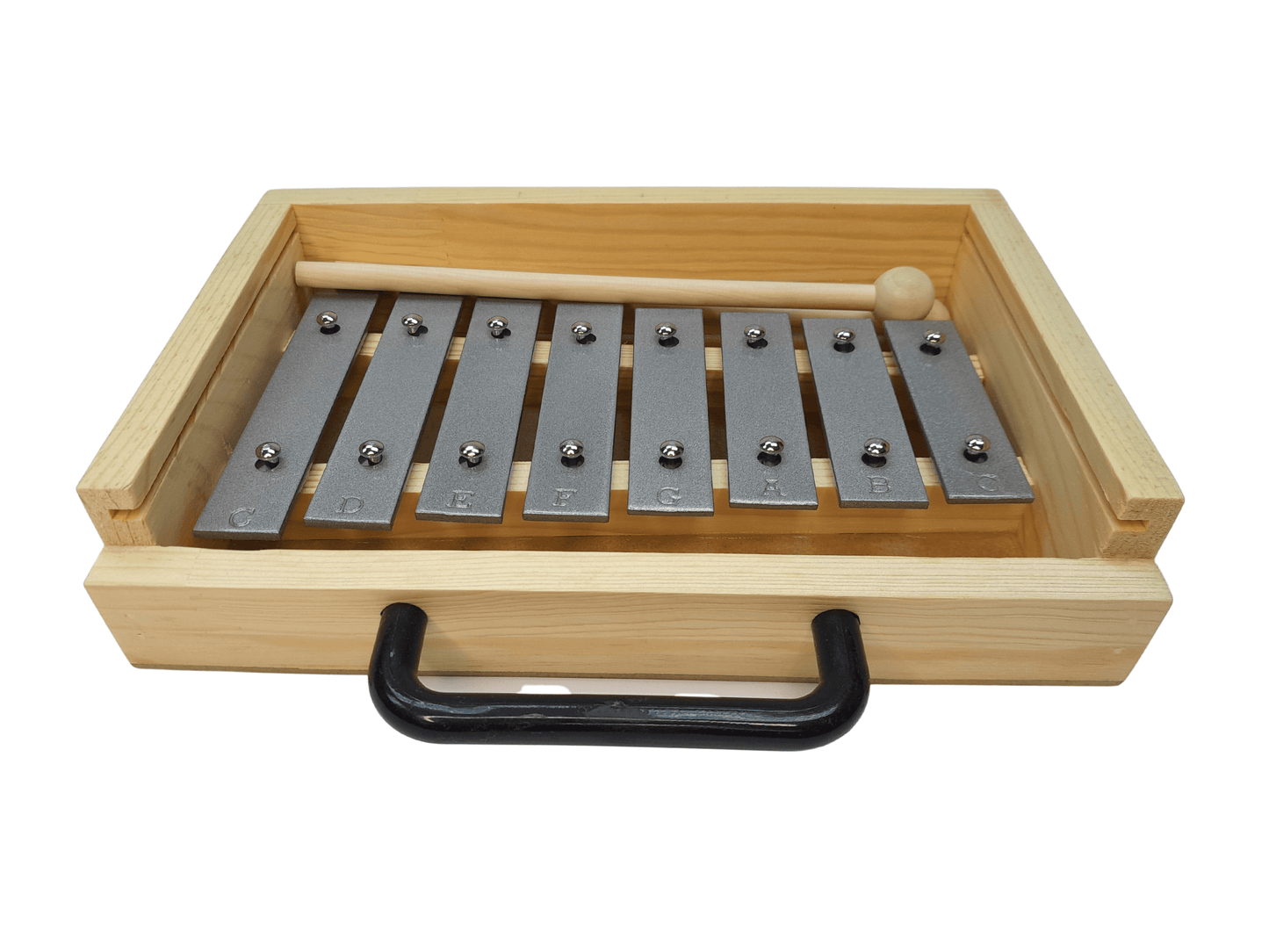 METALOFONO 8 NOTAS C/CAJA MADERA TECLA PLOMA (PINOCHO)