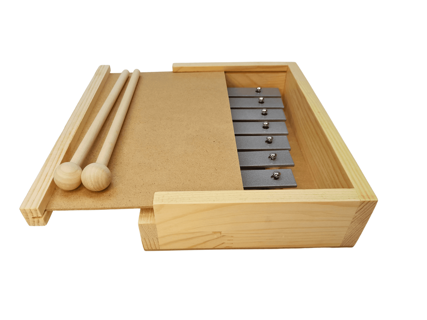 METALOFONO 8 NOTAS C/CAJA MADERA TECLA PLOMA (PINOCHO)