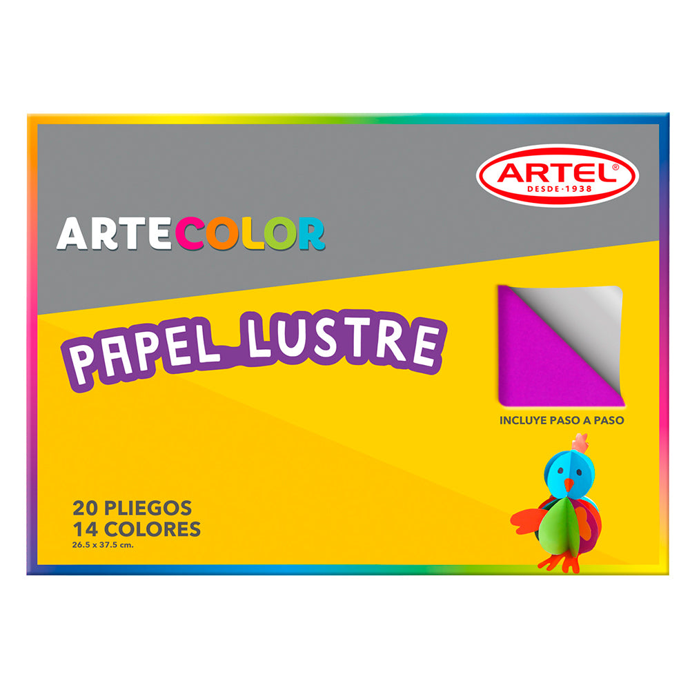 BLOCK PAPEL LUSTRE COLOR ARTEL
