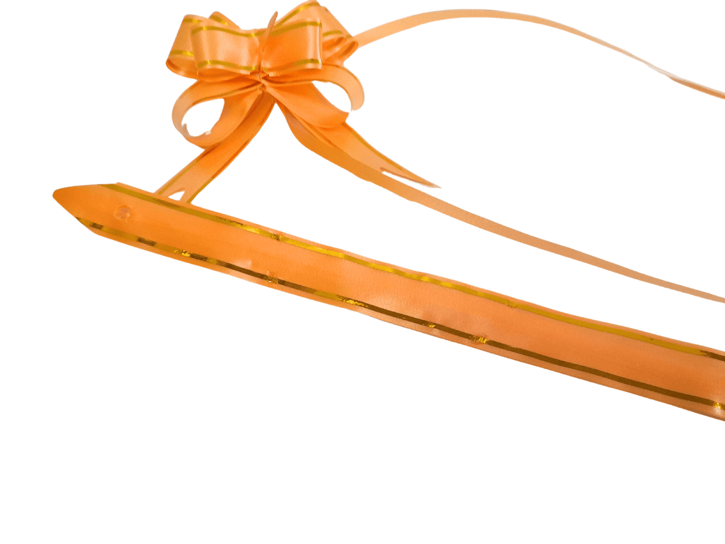 CINTA P/REGALO MAGICA NARANJA C/BORDE DORADO