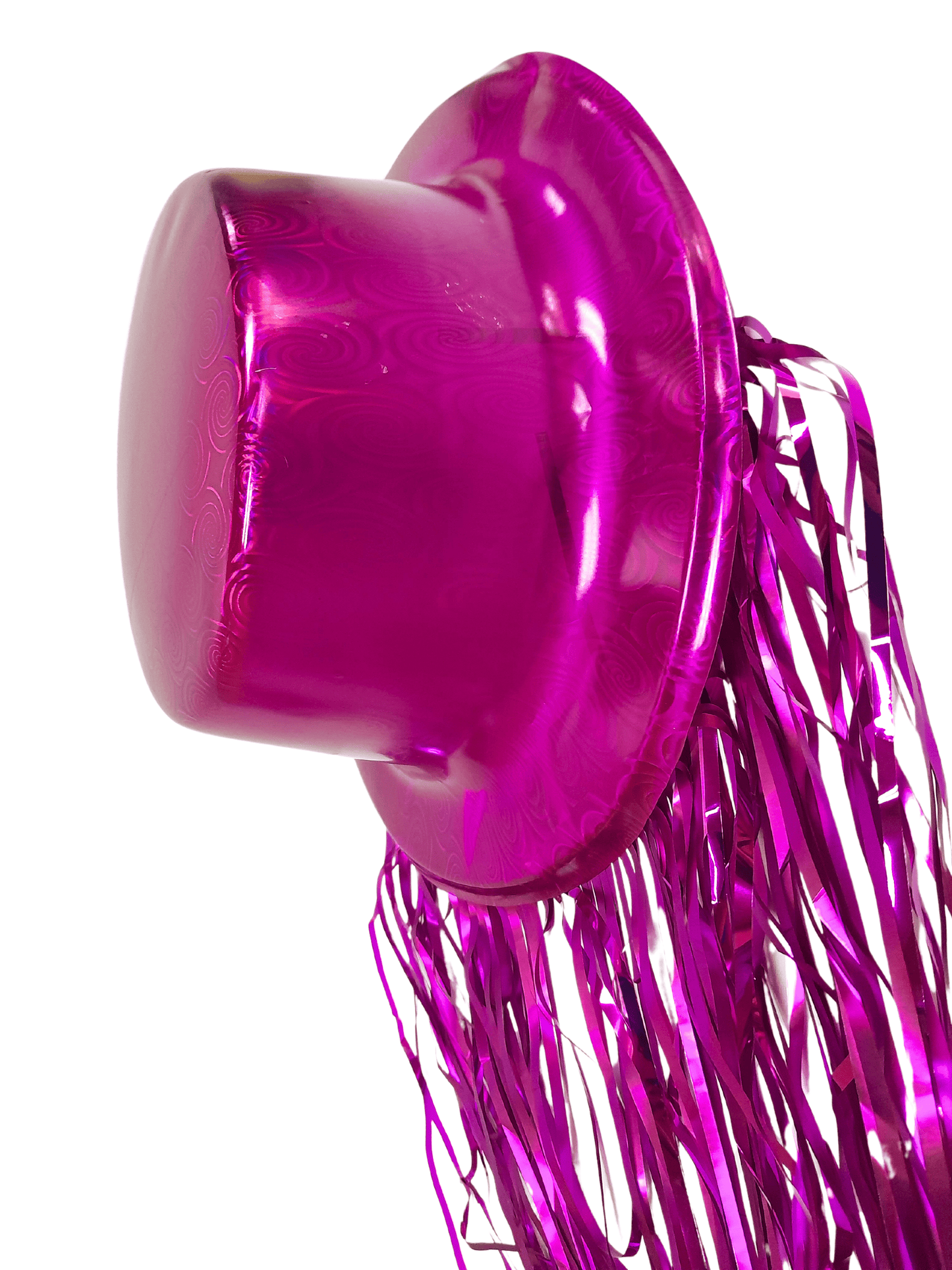 GORRO FIESTA METALIZADO Nº20-A  C/PELO FUXIA