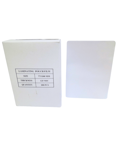 TERMOLAMINAS TAMAÑO CARNET 125 MIC 100 UNIDADES (PINOCHO)
