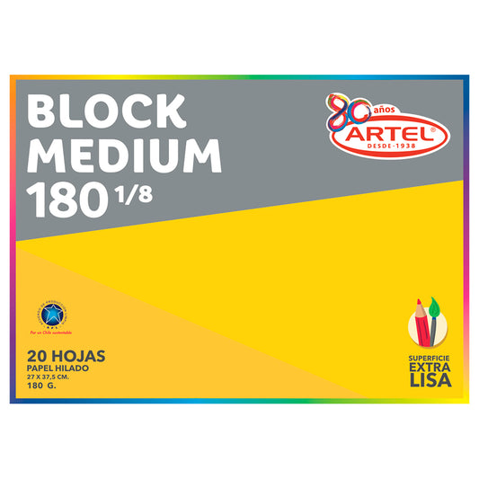 BLOCK MEDIUM 180 1/8 ARTEL