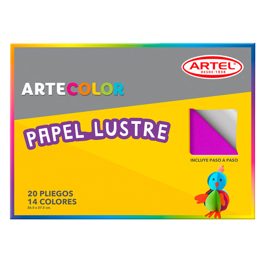 BLOCK PAPEL LUSTRE COLOR ARTEL