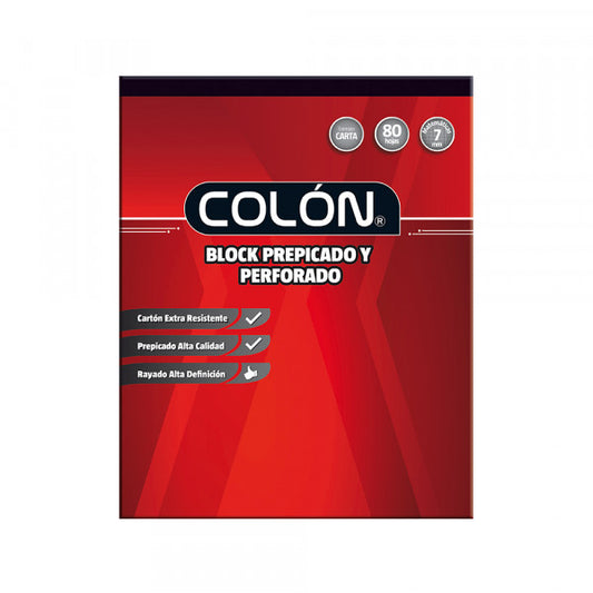 BLOCK CARTA  7 MM COLON