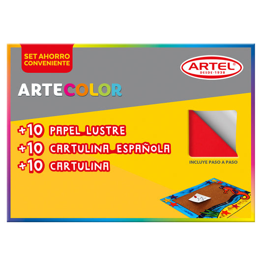 SET CARTULINAS, LUSTRE Y CARTULINA ESPAÑOLA ARTEL