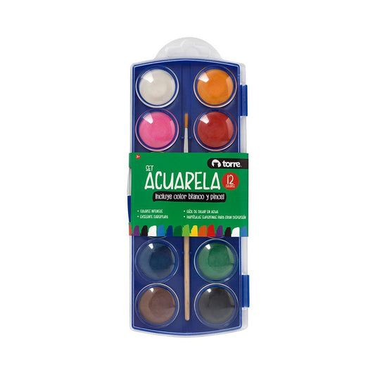 ACUARELA 12 COL TORRE