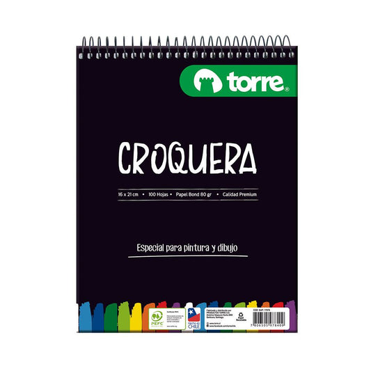 CROQUERA 16 X 21 CM TORRE