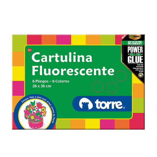 BLOCK CARTULINA FLUOR TORRE