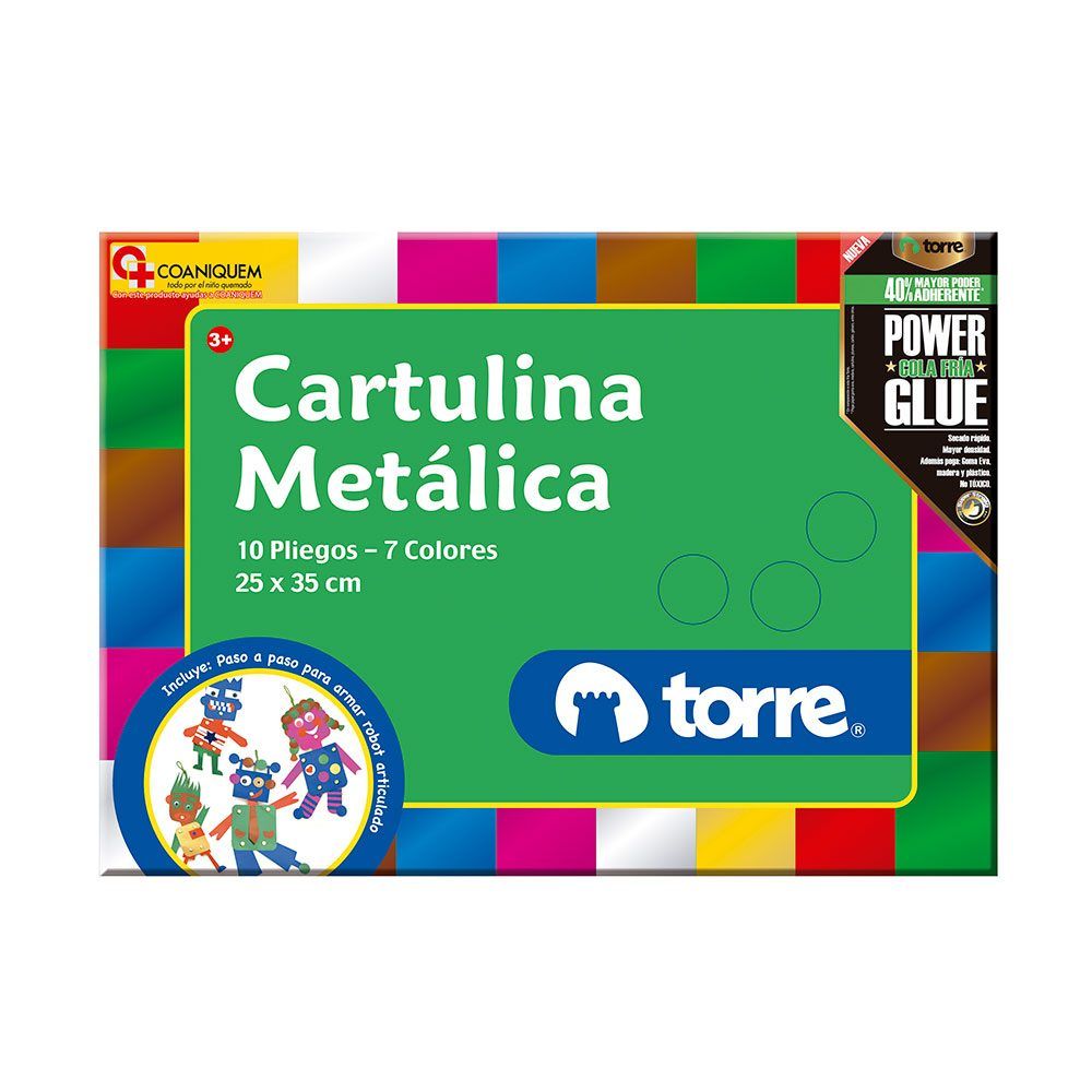 BLOCK CARTULINA METALICA TORRE