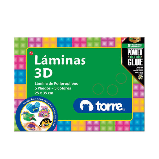 BLOCK LAMINAS 3D TORRE IMAGIA