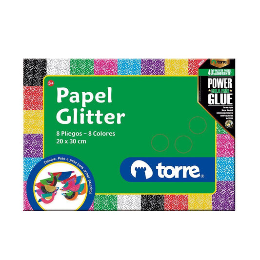 BLOCK PAPEL GLITTER TORRE