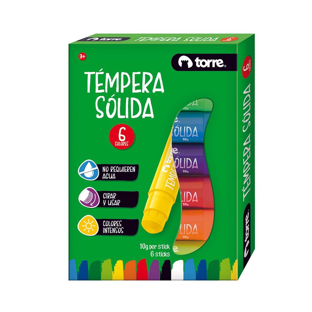 TEMPERA SOLIDA 6 COL