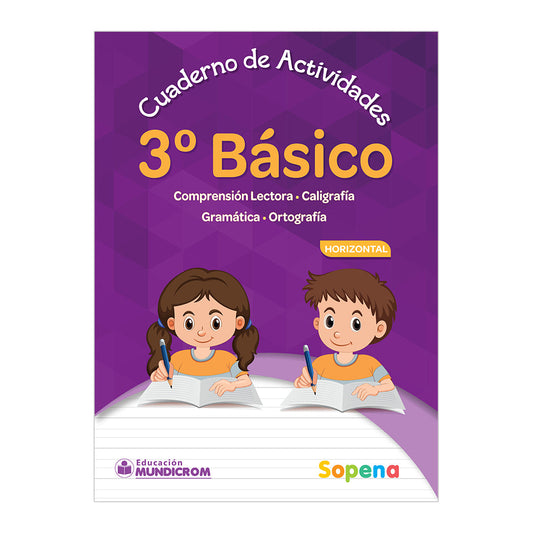 CUADERNO DE CALIGRAFIA 3 BASICO HORIZONTAL