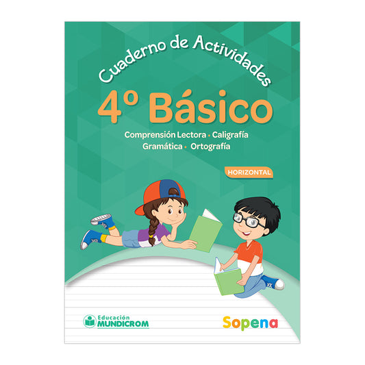 CUADERNO DE CALIGRAFIA 4 BASICO HORIZONTAL