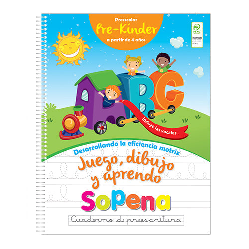CUADERNO DE PREESCRITURA PRE-KINDER SOPENA