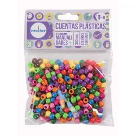 CUENTAS PLASTICAS 300 UNIDADES MELIER