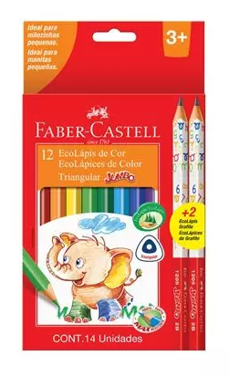 LAPIZ COLOR 12UN JUMBRO TRIANG FABER CASTELL