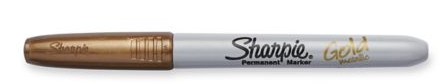 MARCADOR PERMANENTE METALICO SHARPIE PLATA - ORO