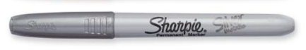 MARCADOR PERMANENTE METALICO SHARPIE PLATA - ORO