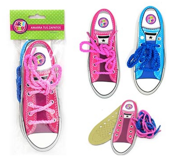 DIDACTICO APRENDO ANUDAR ZAPATILLAS AZUL/ROSA ARTETOP