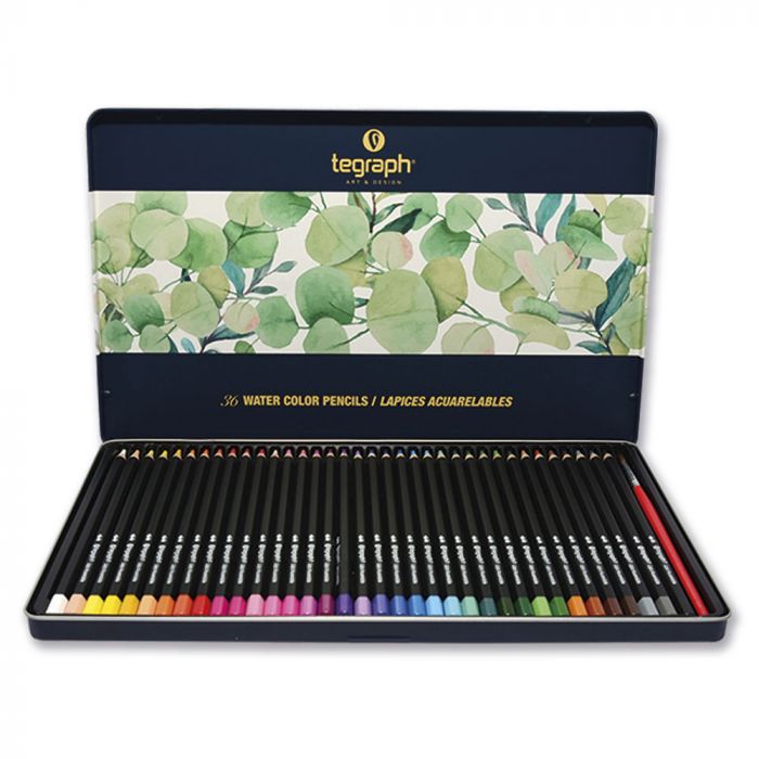 LAPICES ACUARELABLES 36 COLORES TEGRAPH