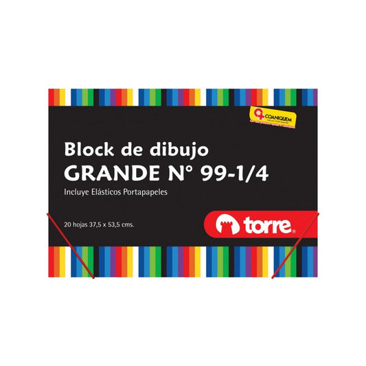 BLOCK DIBUJO 99 1/4 DOBLE FAZ TORRE