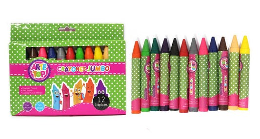 LAPIZ CERA 12 COL JUMBO ARTETOP