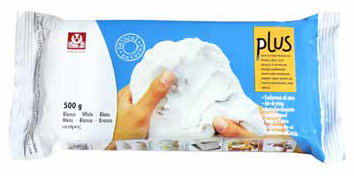 MASA PARA MODELAR BLANCA 500 GR PLUS